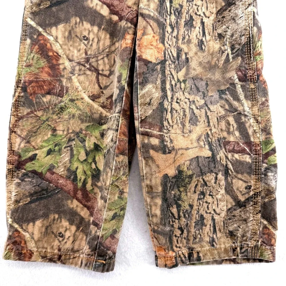 John Deere Kids Mossy Oak‎ Camouflage Bib Overalls Brown Green Camo Straights ^